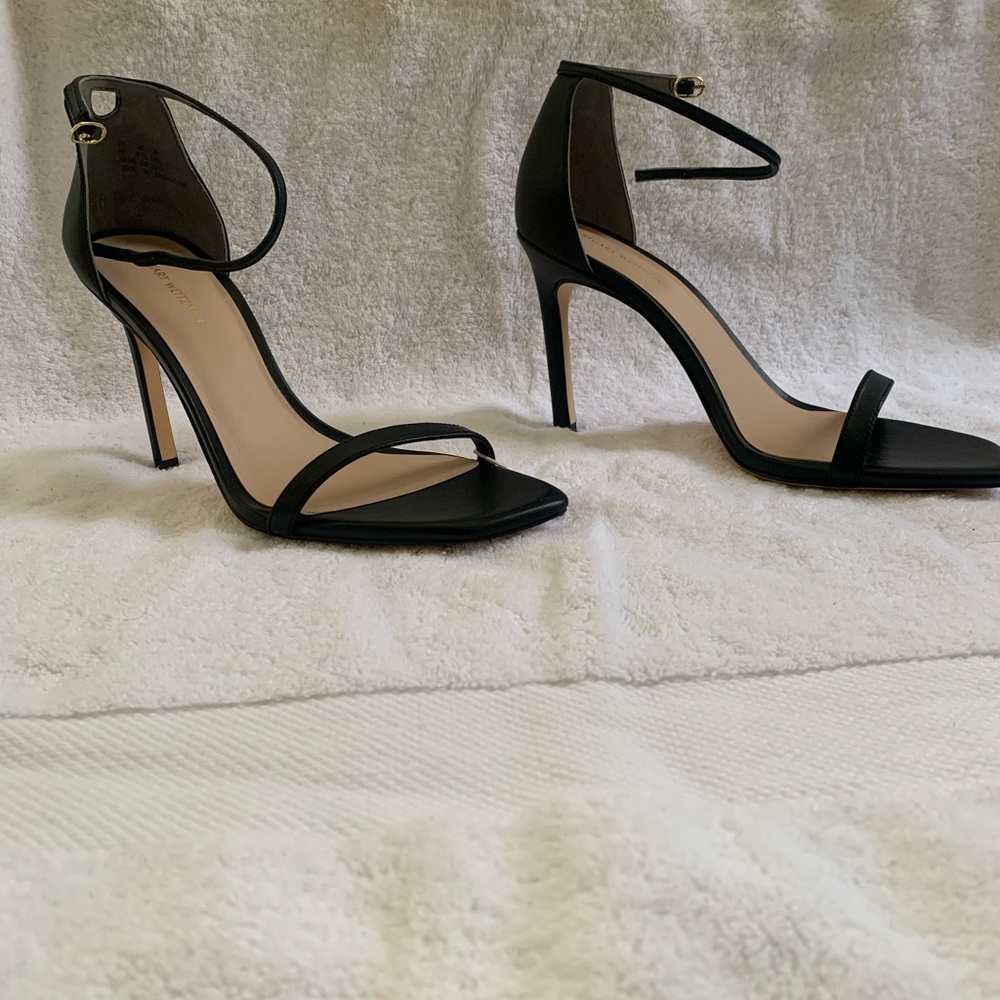 Women’s Black Ankle-Strap Stiletto Heels